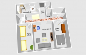 Szekszárd belvárosI, parkra néző lakás, liftes épületben eladó 23